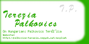 terezia palkovics business card